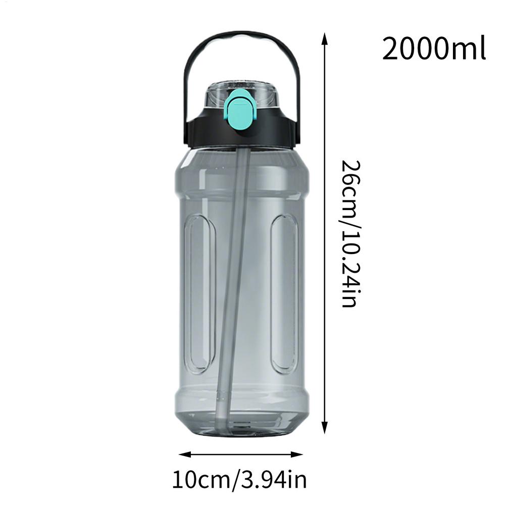 Sports Water Bottle Drinking Tumbler For Hiking Leakproof Sealed Transparent Double Drinking Spout Water Bottle For School