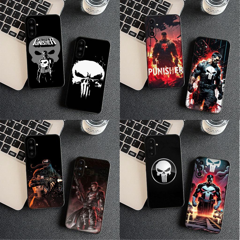 Die Marvel Punisher Schädel Hülle Handyhülle für Samsung Galaxy A56 A26 A36 A10 A20 A30 A31 A32 A50 A51 A52 A53 A33 A12 A14 Hülle