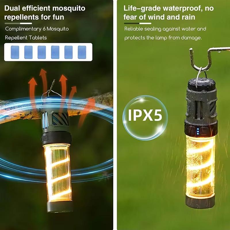 Mosquito Repellent LED Portable Camping Lanterns Waterproof Torch with Hook Tripod Outdoor Tent Camping Mosquito Killer Lights