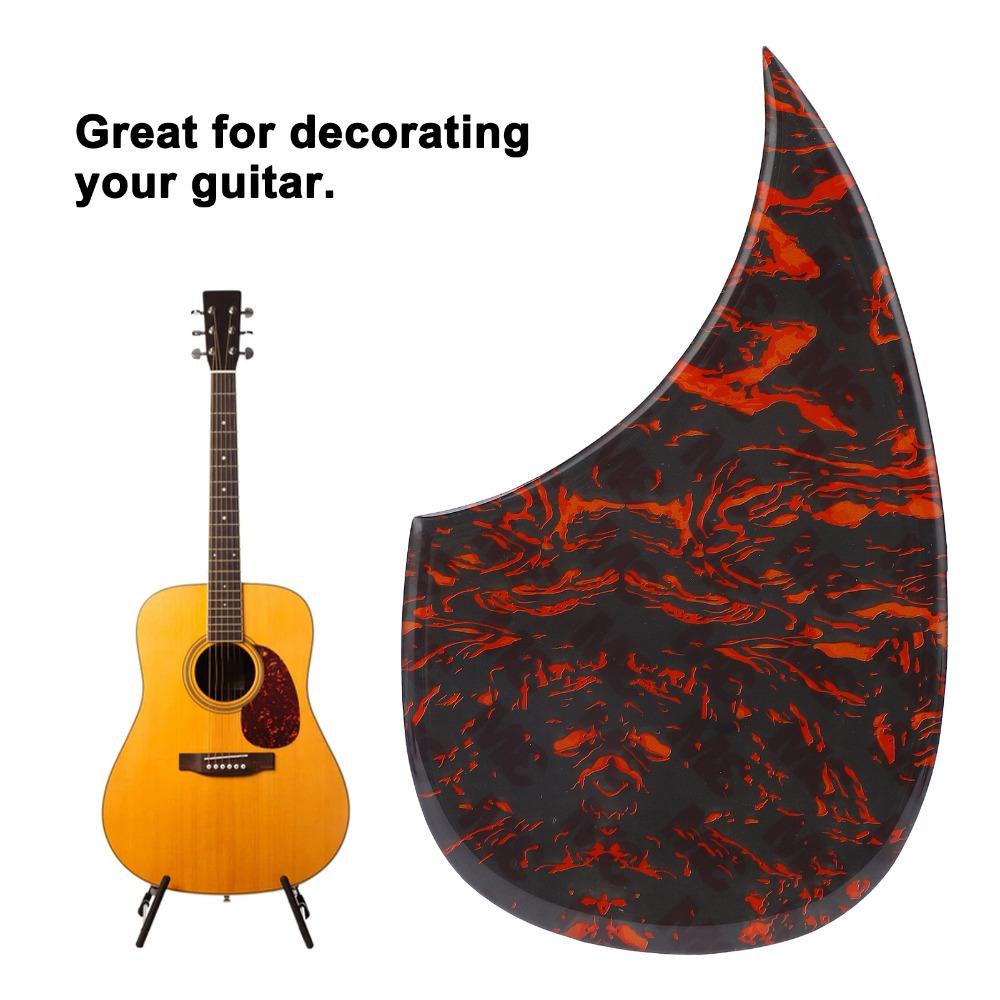 40/41in Size Guitar Pickguard Celluloid Material Self Adhesive Pickguard  For Acoustic Guitars