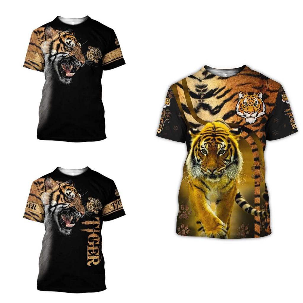 Koszulka Tiger Muay Thai Kick Boxing 3D Print Vintage Training UV Protect Quick Dry Men Women Unisex Krótki rękaw Okrągły dekolt MMA Mix Martial Art