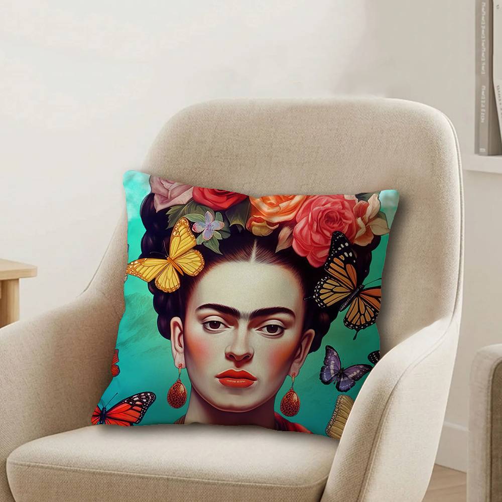 Vintage Artist FFrida KKahlo Pillow Cover Design cushion Cover decor Holiday Decorati