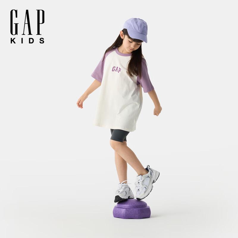 Gap Girls' Logo Print Raglan Sleeve T-Shirt