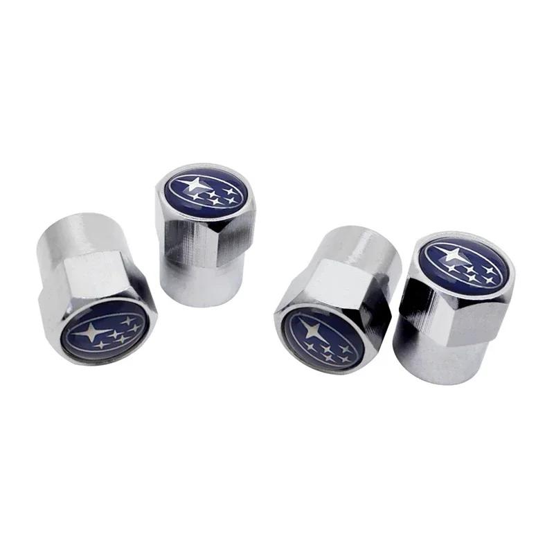 For Subaru STI Forester XV Outback Impreza Legacy WRX BRZ Tribeca Car Tire Airtight Valve Stem Cover WHheel Air Caps Decoration