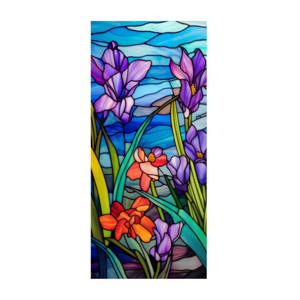 100*45cm Electrostatic Glass Sticker Waterproof Non-Adhesive Removable Decorative PVC Decorative Static Glass Film Decal Decor