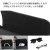 HaOhana Car Glasses Holder Sunglasses Holder Glasses Case Sun Visor Storage Easy Installation Small Item Organizer Magnetic Clip (Black)