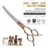 6.5" Meideng-Style Half-Gold Fishbone Pet Grooming Thinning Shears