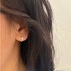 Quality Star Zircon Earring Clip for Women - Small-scale, Luxury, High-end Ear Ring with Elegant Style, Simple and Compact Earring Set
