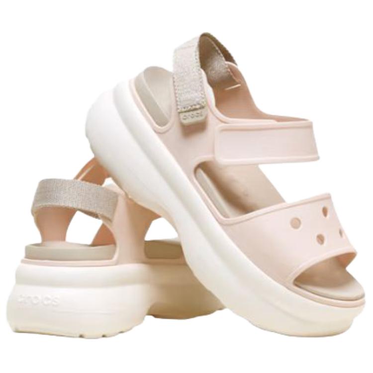 Crocs Soho One Strap Sandals 6cm Women's Pink 213287-86U