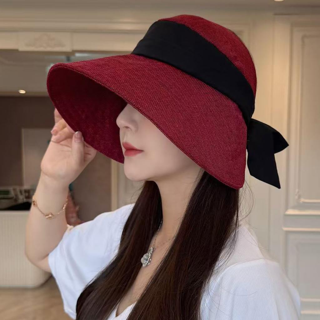 Wear More Than One Hat, Empty Top Sun Hat, Children's Summer Eaves, UV Protection Basin Hat, Cotton and Linen Breathable Sun Protection Beach Hat