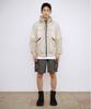 Kallapataleu Nylon Belted Back Out Pocket Cargo Pocket Shorts - Khaki