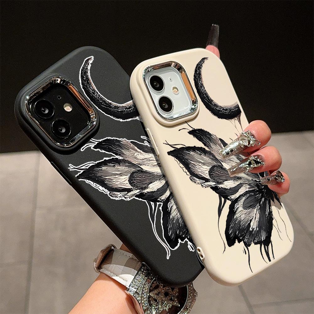 

Для OPPO A16 A38 A57 A58 A74 A78 A98 Reno8T Reno13F Realme C25S C53 C65 Мультяшний Чорний Кіт Сріблястий Край М який Рідкий Силікон Захисний Чохол Realme C63 рожевий