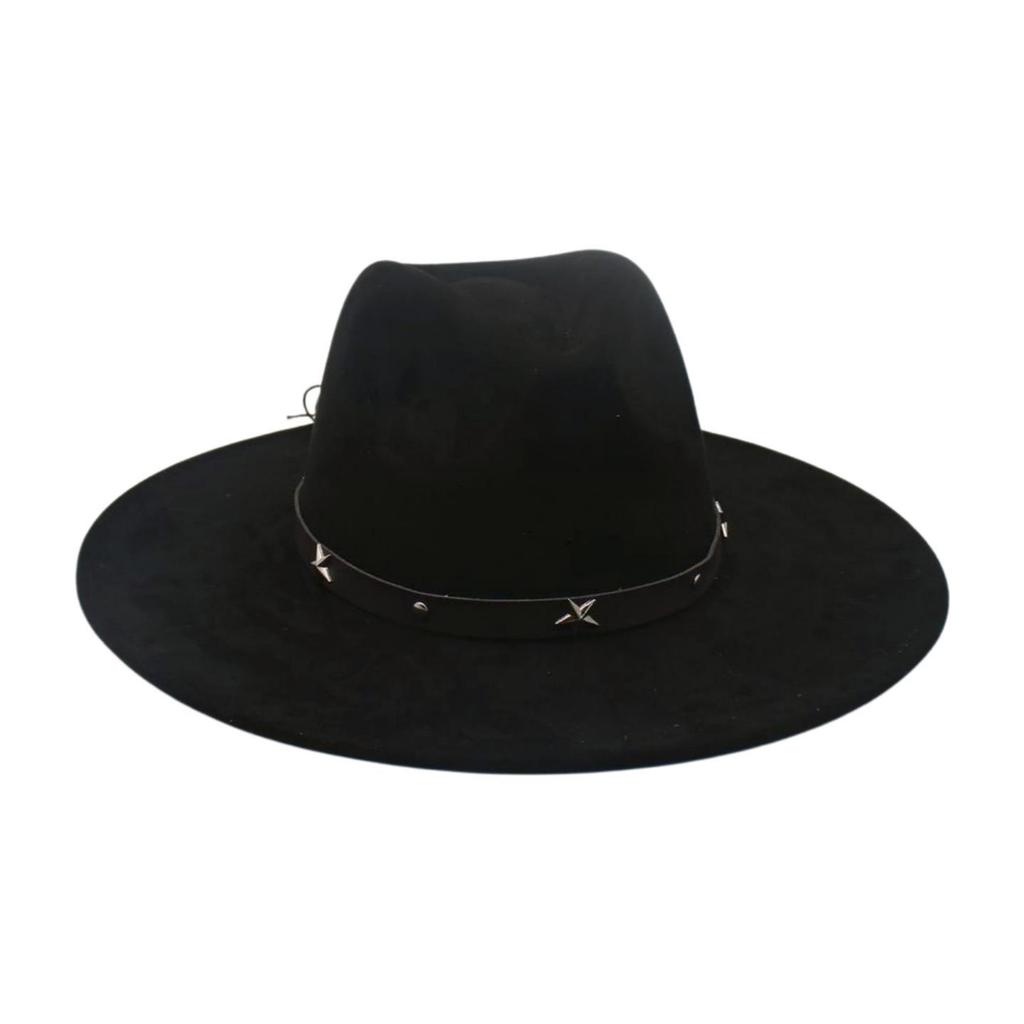 Simple Suede Premium Hepburn Cowboy Hat Top Hat