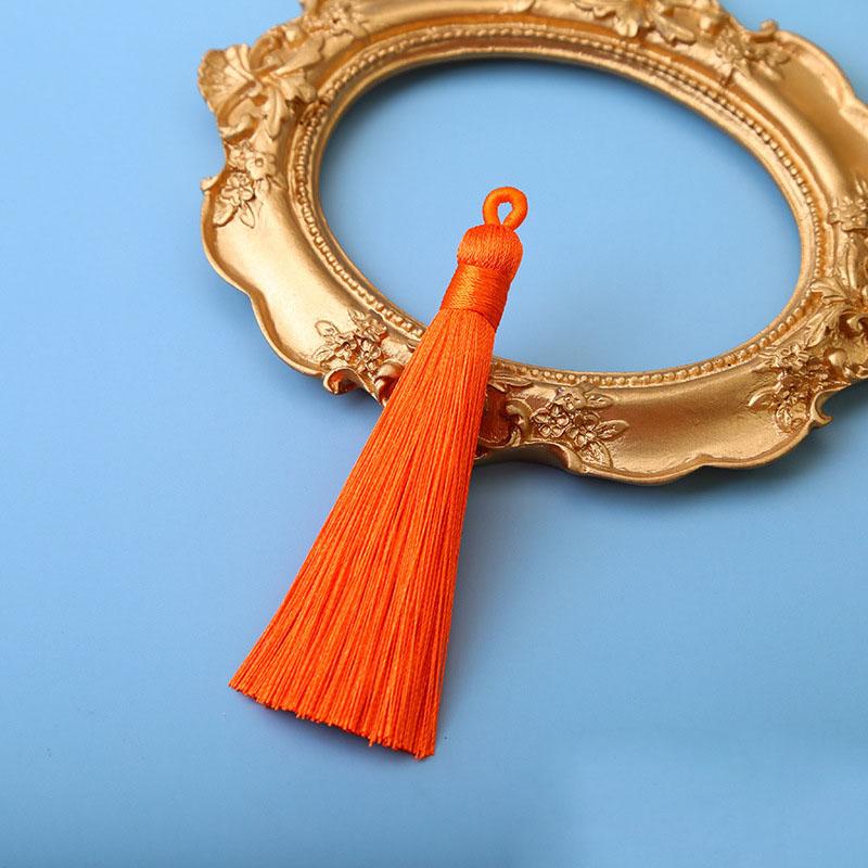 10pcs 8cm Ice Silk Tassel Charms Brush Pendant Crafts For Diy Jewelry Making Accessories Handmade Bracelet Earring Decor Crafts