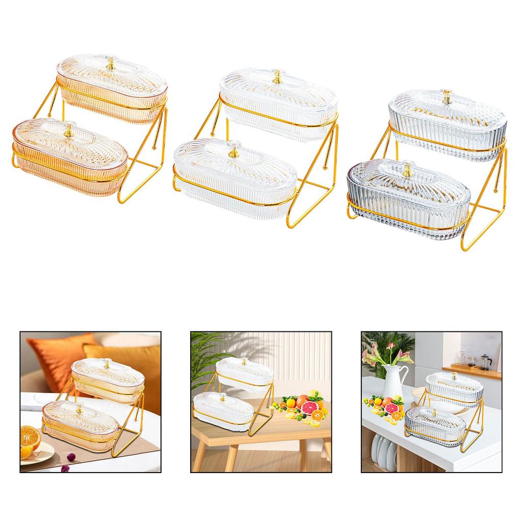 Dried Fruit Salad Plate Multi Use Nuts Tray for Candy Dried Fruits Appetizer