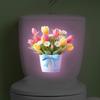 Glow-In-The-Dark Flower Toilet Sticker Luminous Toilet Decal Removable Self-Adhesive Home Decor Stickers For Bedroom Living Room