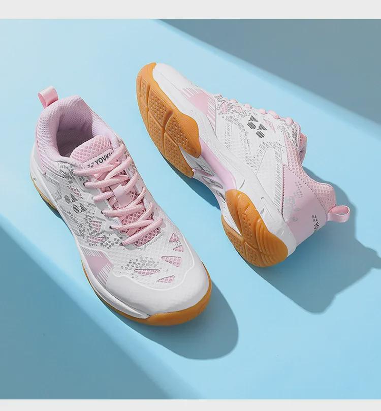 New Cross-Border Badminton Shoes with Cow Tendon Soles, Training Tennis Shoes, Sports Footwear, Student Soccer Shoes