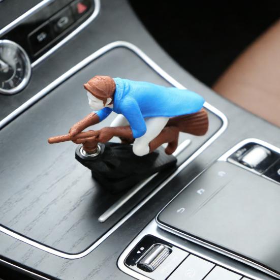 Koště čarodějnice Ozdoba na palubní desku auta Pohybem aktivovaná Driftová dekorace pro fanoušky čarodějnic a kouzelníků Zábavná pohyblivá hračka na čelní sklo