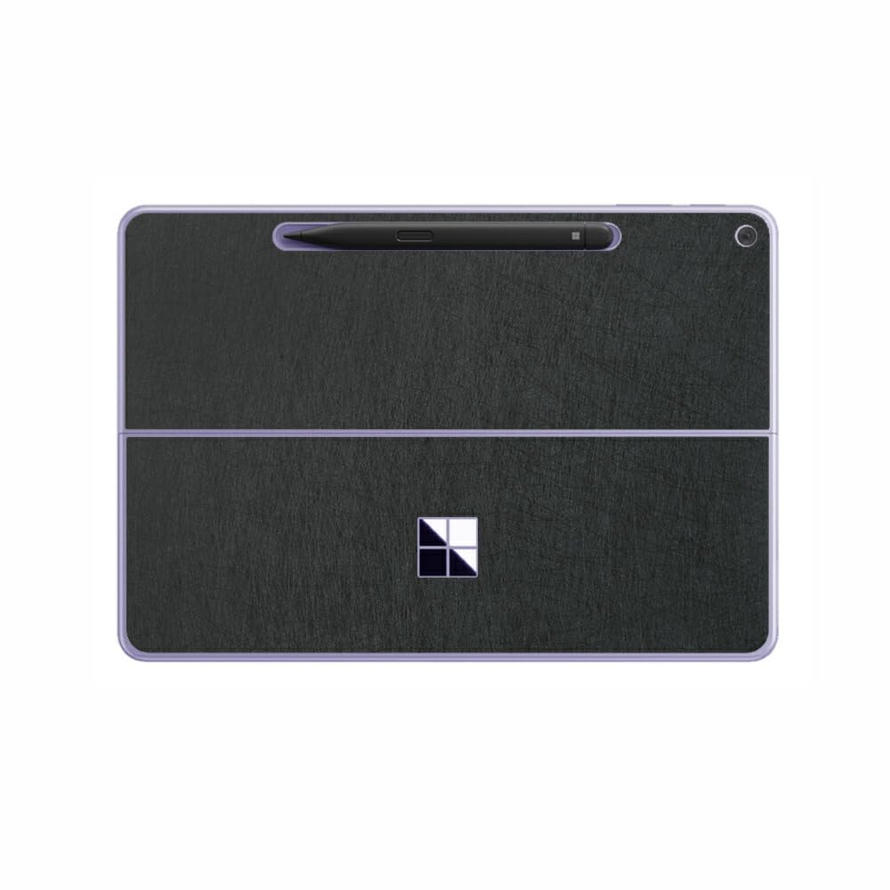 

ClearView Skin for Microsoft Surface Pro 12-inch (2025 Model), Back Protector, Scratch-Resistant, Made in Japan [Black/Random Lines, Metallic Finish]