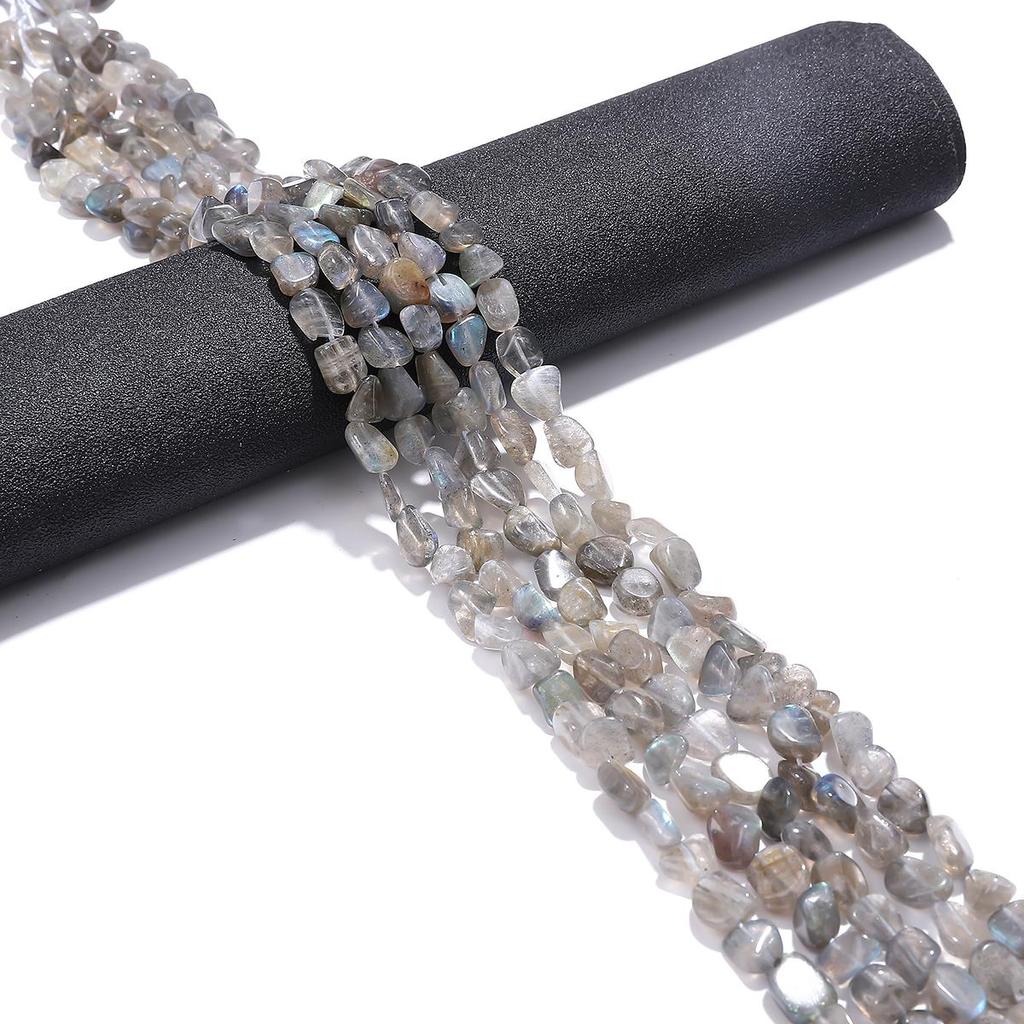 40-55 ks Přírodní barevný kámen nepravidelného tvaru volné korálky pro výrobu šperků DIY příslušenství k náramkům náhrdelník 15'' šňůra