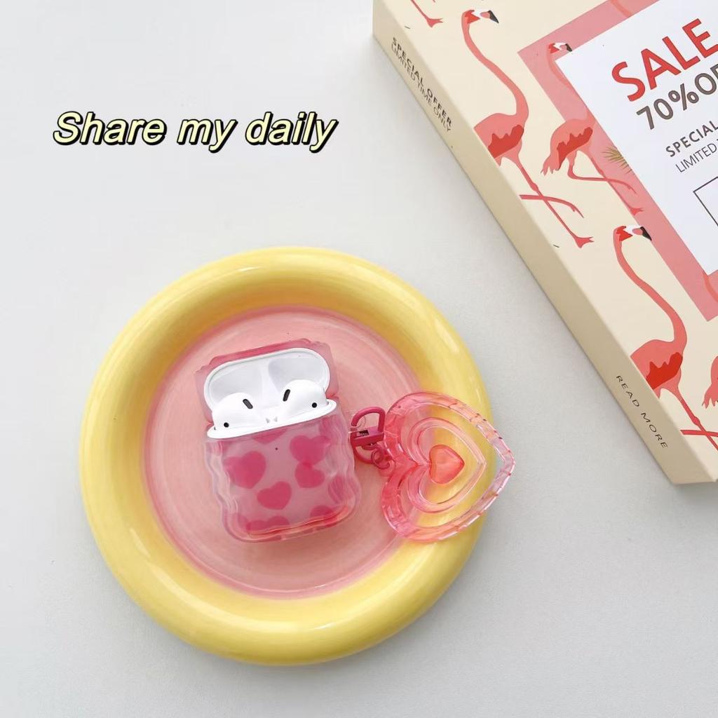 TY: [picture] TY: Ins Girl Pink Love for AirPods Protective Case Third Generation Pro1 Apple