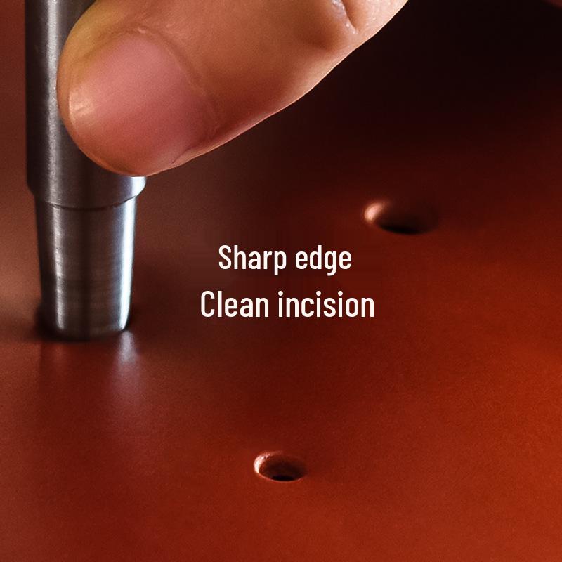 Compact Round Hole Puncher for DIY Leather & Silicone Watch Straps