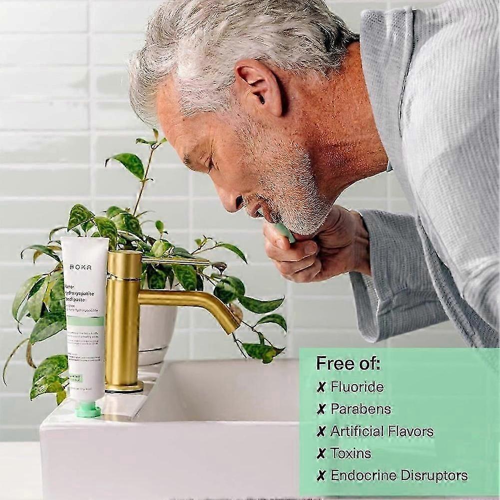 Fluoride-Free Nano Hydroxyapatite Toothpaste for Sensitive Teeth & Enamel Repair, Whitening Toothpaste for Adults & Kids