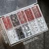 Lace Design Nail Foils Stripe Pattern Black White Nail Art Stickers Leopard Print Sequin Effect Nail Decals Nail Decoration