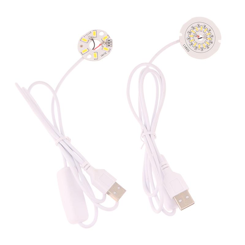 1Pc 1.5M Line Length Dc5V Led Chips Smd5730 Led Lamp Usb 3W Light Board Warm White Light With On/Off Switch Cable