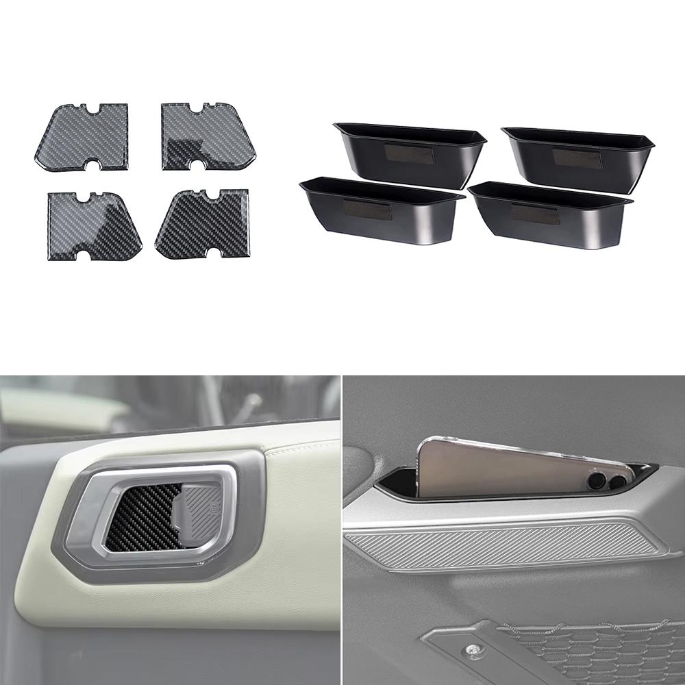 

Inner Door Grab Handle Trim Armrest Grab Tray Storage Organizer for Ford Bronco 2026-2026 Storage Accessories Interior Mouldings