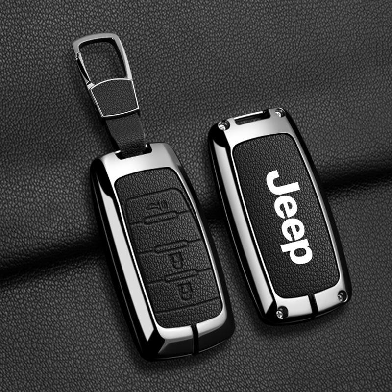 Compatible Jeep Key Case for Compass, Renegade, Cherokee, Grand Commander, Grand Cherokee