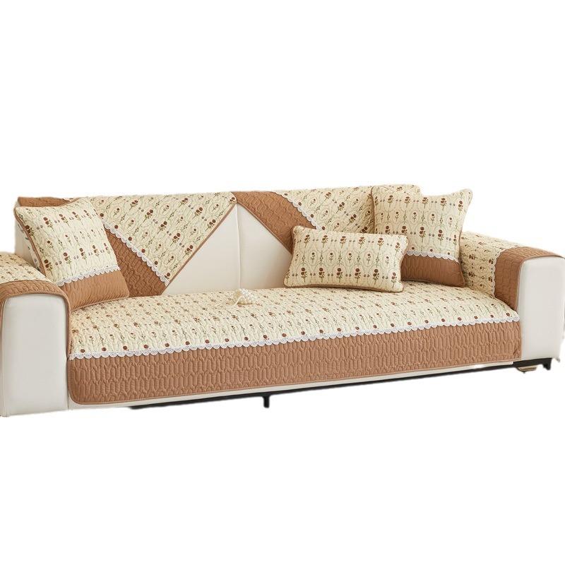Cotton Sofa Cushion, Universal Fabric for All Seasons, Non-slip Sofa Cushion, Simple Modern Pure Cotton Sofa Cover, Cover Cloth