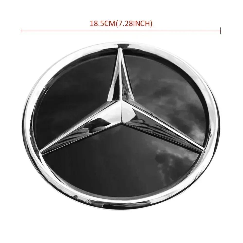 Autocollant de voiture pour Mercedes Benz L'étoile du logo de la calandre avant badge fond de rétroviseur logo 3D ABS pour Mercedes-Benz pour Mercedes-Benz W17