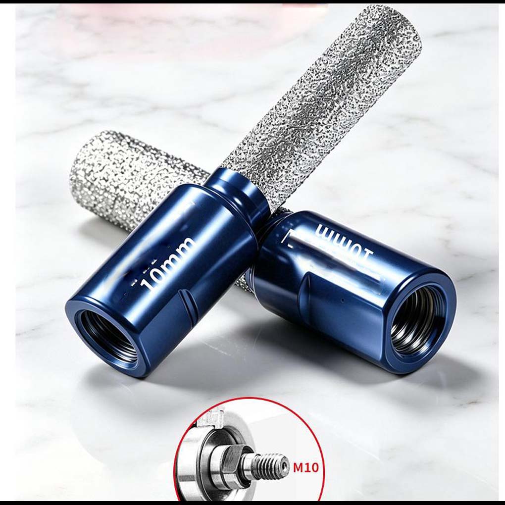 Thread Angle Grinder Drill Bit For Marble Granite Glass Dry Drilling With Cooling Wax Hole Opener Power Tool Accessories