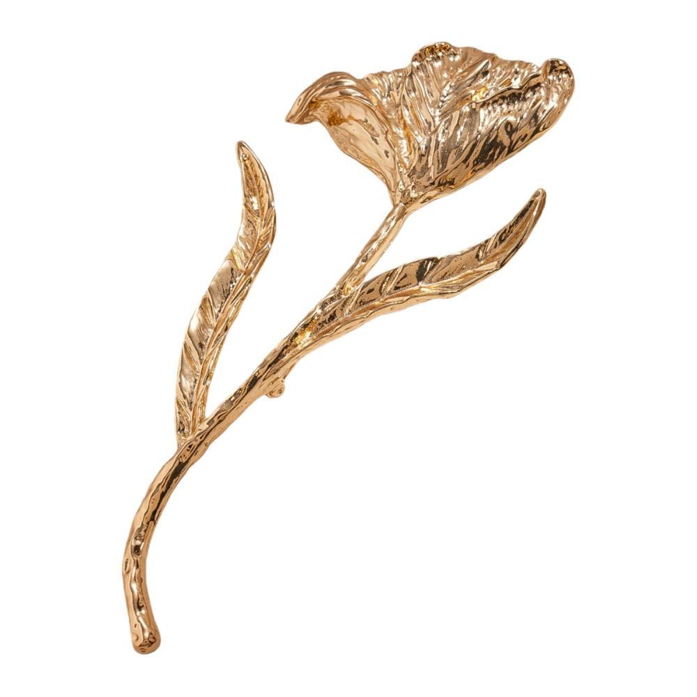 Suit Charm Deco Flower Bud Brooch Zinc Zinc Alloy Clothing Pin Accessories Romantic Tulip Brooch  Woman