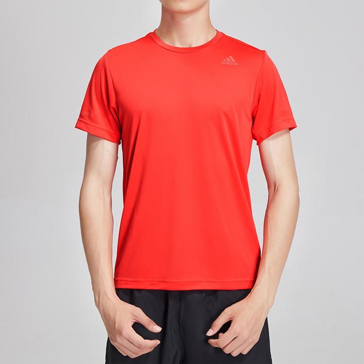 adidas Running Training Sports Round Neck Short Sleeve Red Men's EI6397
