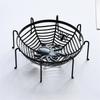 4Pcs Halloween Spiderweb Basket Large Candy Bowls Plastic Sweets Basket Fruit Plate Party Candy Holder Bowls Enduring