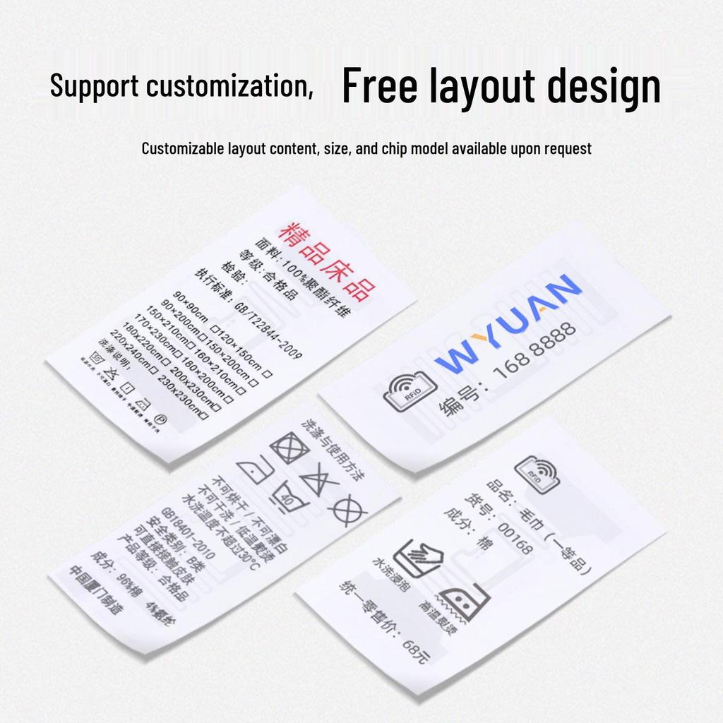 WYUAN RFID Washable Ultra-High Frequency Nylon Tag for Clothing Management