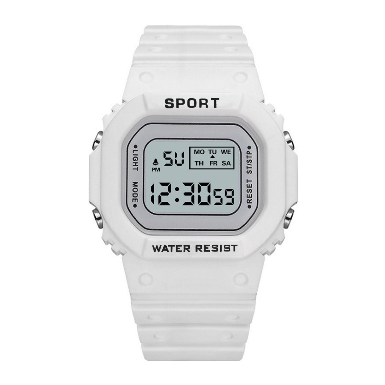 

Модные мужские и женские часы, светодиодные цифровые спортивные часы, подарок для влюбленных, детские наручные часы, женские часы One Size белый