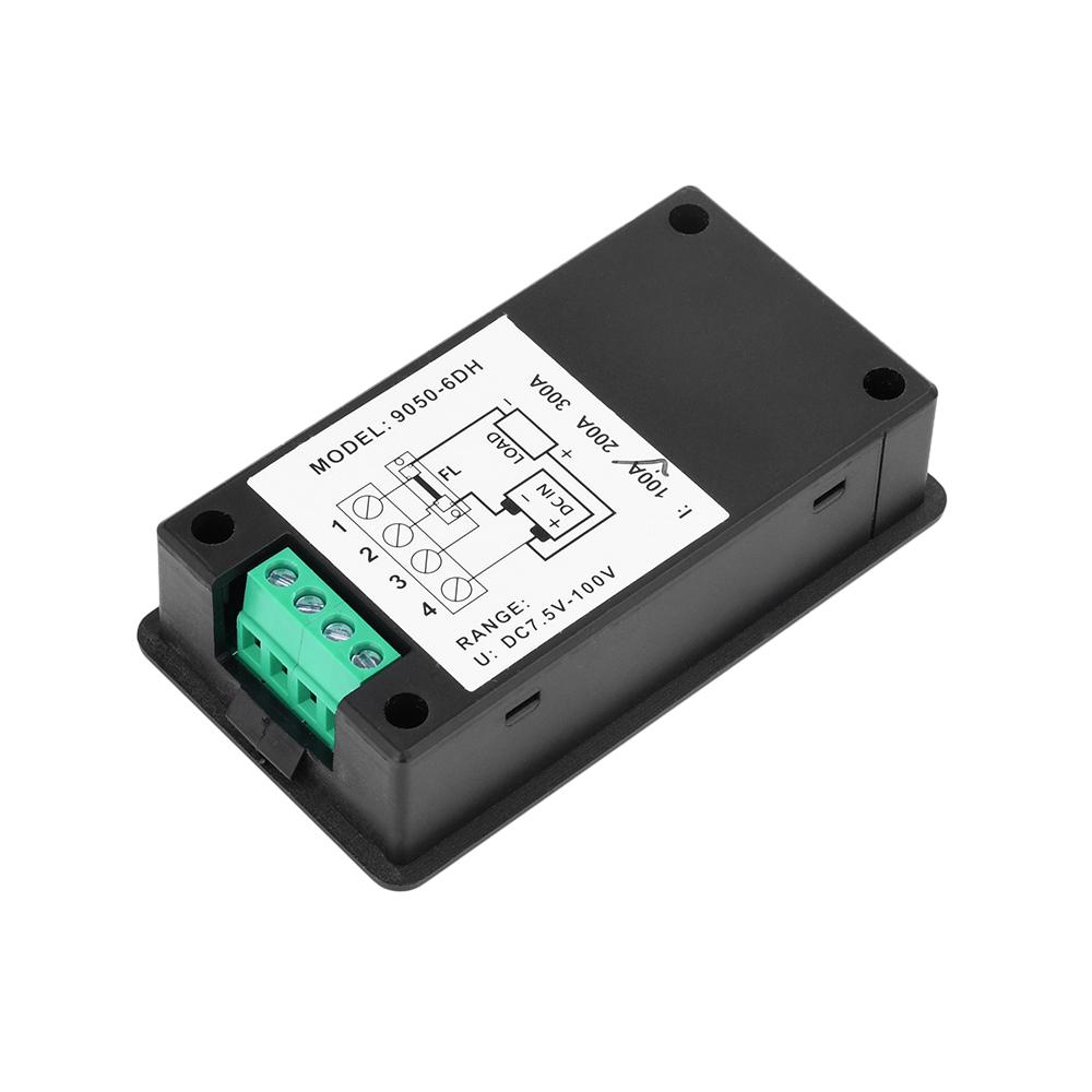 9050-6DH Multimeter Multifunction Digital DC Voltage Ammeter Power Meter Bidirectional Detection DC 7.5V-100V 20A 100A 200A 300A