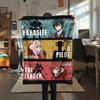 1PC Franxx Patterned Flannel Blanket Suitable For All Seasons For Home Decor Warmth And Comfort Gifts Holiday Present