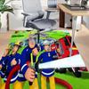 1pc Firefighters Station Carpet for Playroom Bedroom Living Room Sofa Home Decor,kids Game Area Rug Non-slip Floor Mat Y72893
