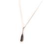 Altesse [L0671] - Black 'Scarlett' Silver Necklace