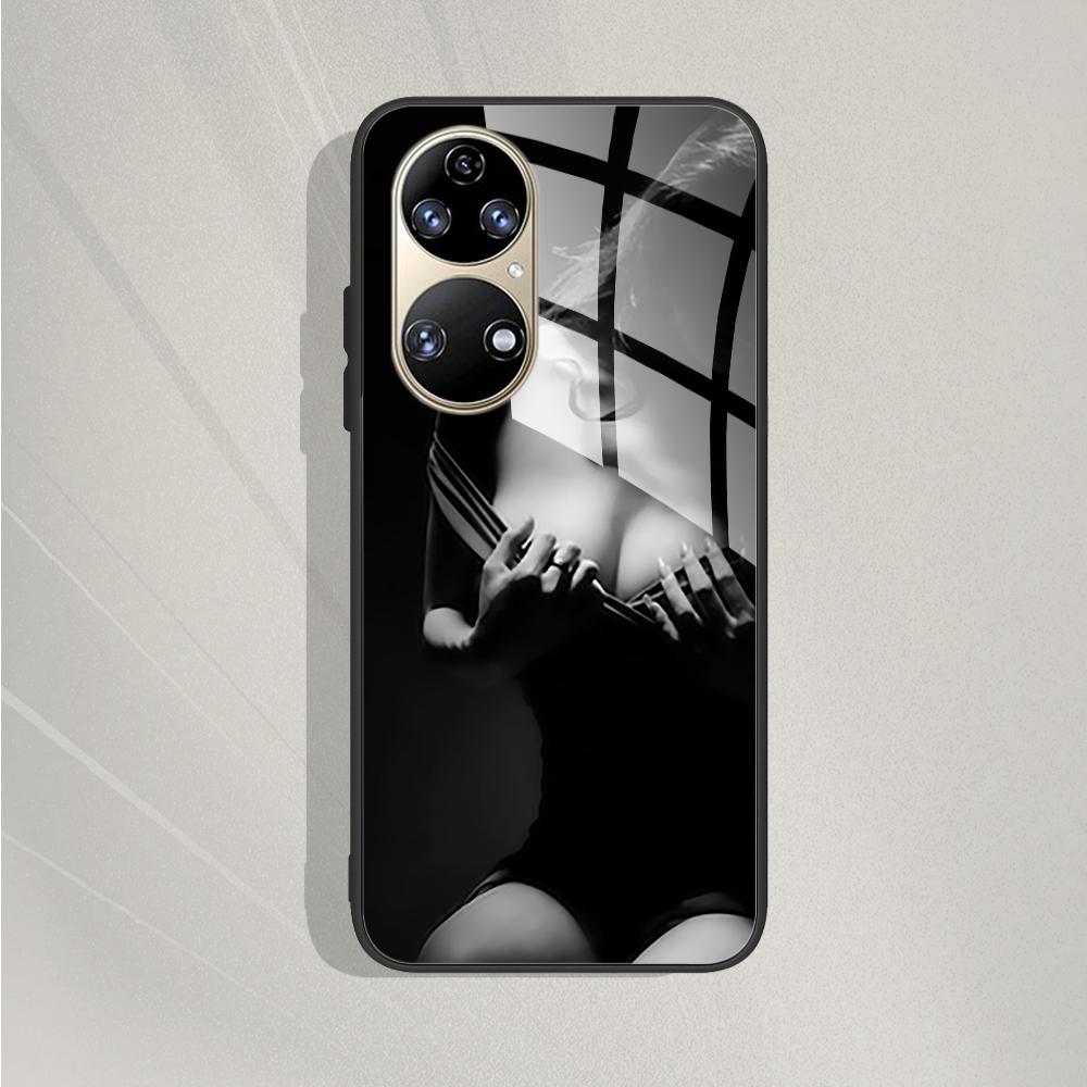 Pro Huawei P50 Pro Pouzdro P50E P 50 Luxusní tvrzené sklo Kryt telefonu Pro Huawei P50 Zadní kryt Módní ochranné TPU Coque P50Pro