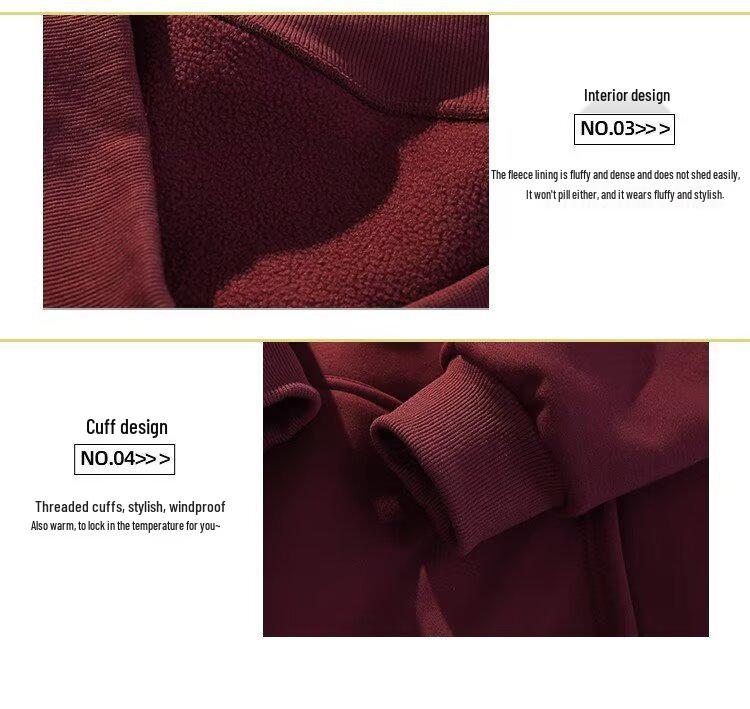2025 Men's Retro Hooded Sweatshirt: Autumn/Winter, Velvet-Thickened, Loose Fit, Trendy Large Size Outerwear