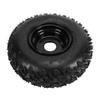 14x4.10 6 Tire with 6in Rim 3 Bolt Pattern Tubeless ATV Tire Wheel Rim Assembly Replacement for Kinder Quad ATV Go Kart