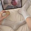 1Pair Ruffle Spring Summer  Socks Solid Color Lace Socks Sweet Middle Tube Socks  Women Girls
