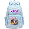 Anime-Druck Stilvoller Unisex-Schulrucksack für Teenager Nylon Wasserdicht 13-Zoll Laptopfach 20-35L Fassungsvermögen