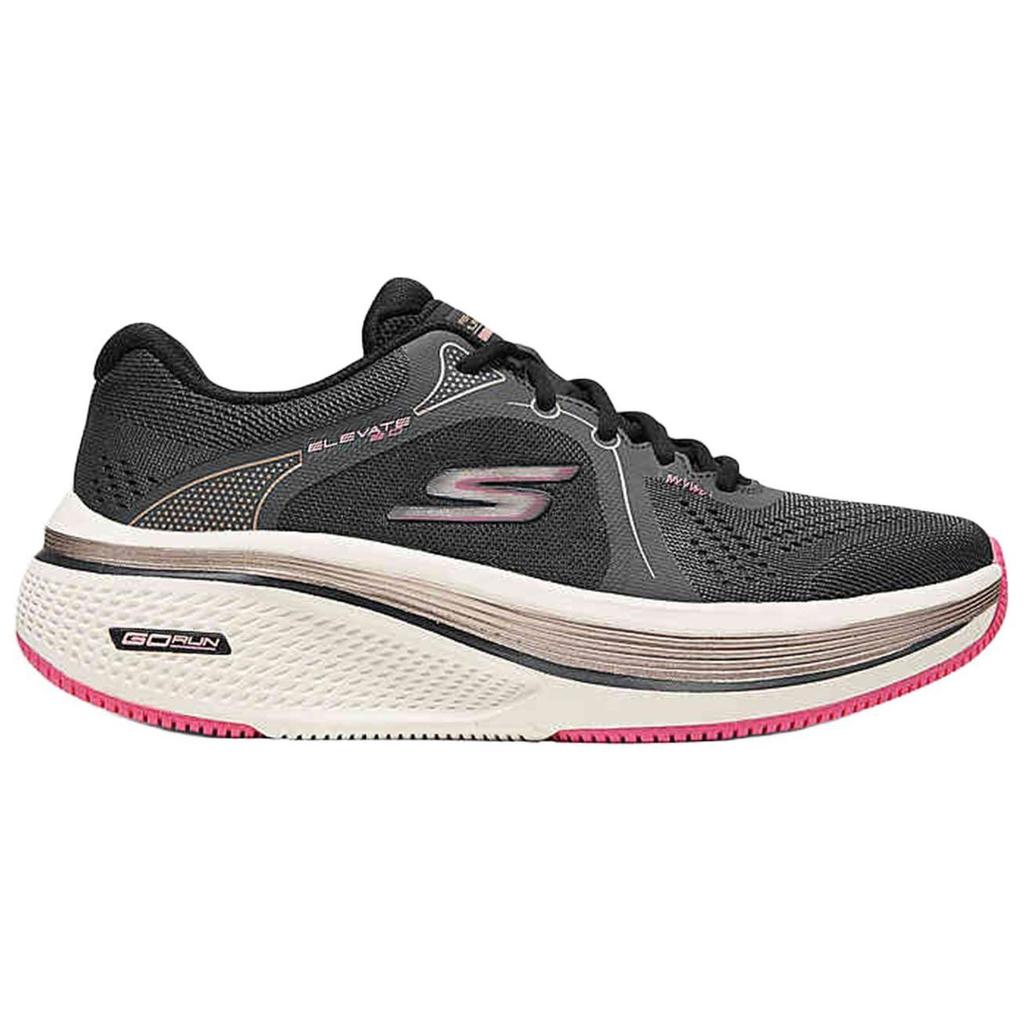 Skechers Lightweight Supportive Breathable Comfortable Running Shoes Women Sneaker Black 129005-BKPK