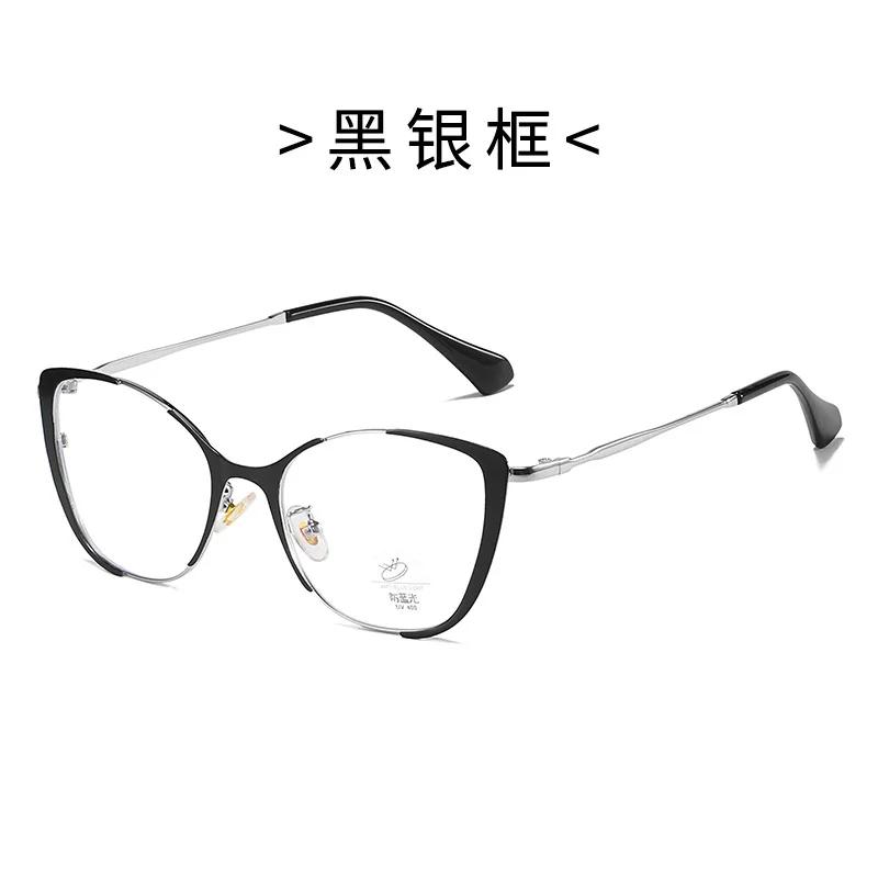 Fashion Luxury Women Cat Eye Glasses Frame Brand Designer Anti-Blue Light Eyewear Optical Glasses Frames Clear Lens